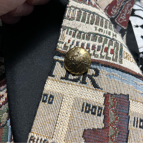 CHUGA CHUGA embroidered New Orleans jazz Vest  unisex size Large music - Picture 10 of 10